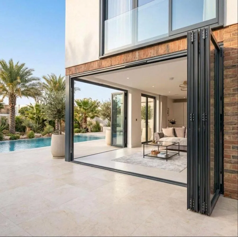 Pool terrace, panoramic opening
