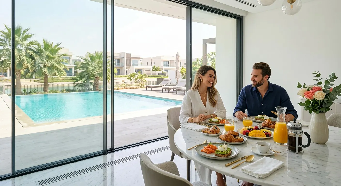 Pool terrace, Dubai villa