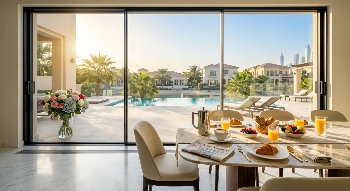 Dining room at sunrise